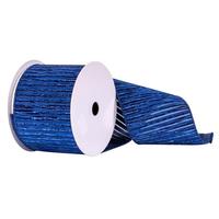 Vickerman 4" x 10yd Navy Blue Ribbon