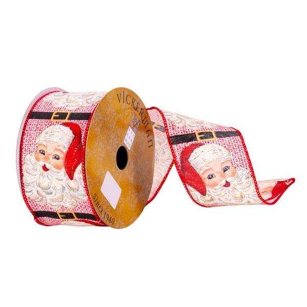 2.5" x 10Yd Red Santa Ribbon