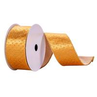 View 2.5" x 10Yd Gold with Gold Dots Ribbon