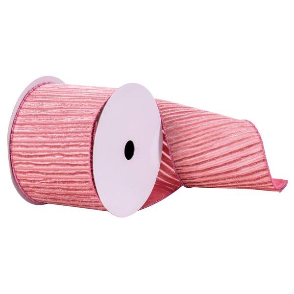 4" x 10yd Mauve Silver Line Ribbon