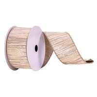 Vickerman 2.5" x 10Yd Pewter / Cream / Champagne Ribbon