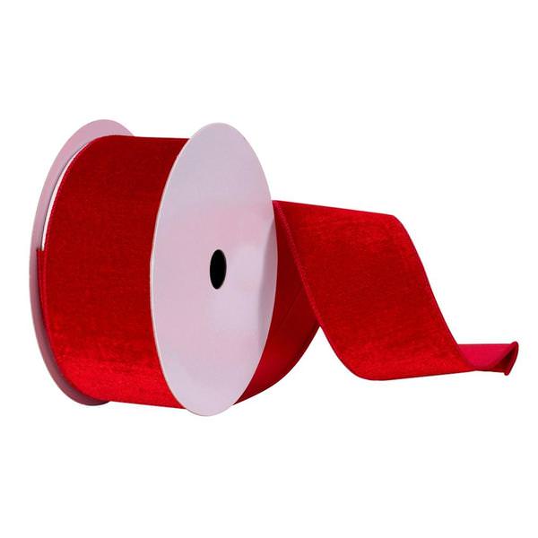 2.5" x 10Yd Red Velvet Ribbon