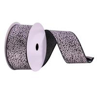View 2.5" x 10Yd Grey Cheetah Ribbon