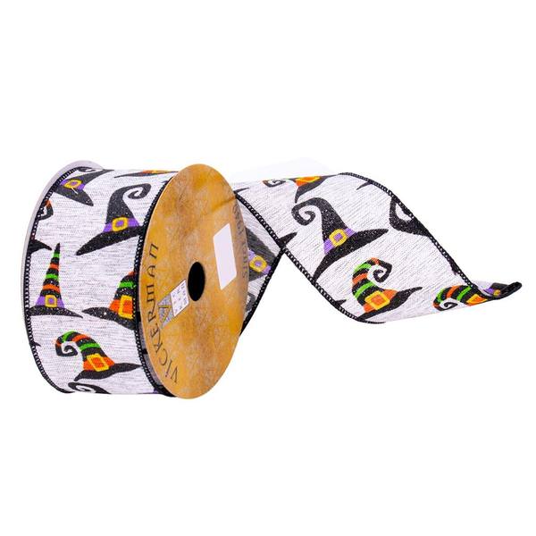 2.5" x 10Yd Grey Witch Hat Ribbon