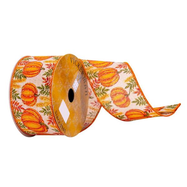 2.5" x 10Yd Jute Pumpkin Ribbon