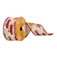 Vickerman 2.5" x 10Yd Cream Harvest Truck Ribbon
