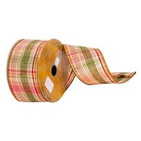Vickerman 2.5" x 10Yd Fall Plaid Wired Edge Ribbon