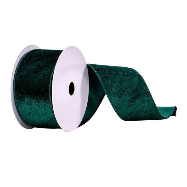 2.5" x 10Yd Sea Blue Velvet Ribbon