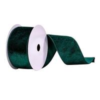Vickerman 2.5" x 10Yd Sea Blue Velvet Ribbon
