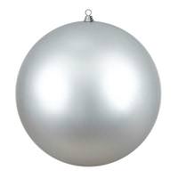 Vickerman 20" Silver Shiny Giant Ball Ornament