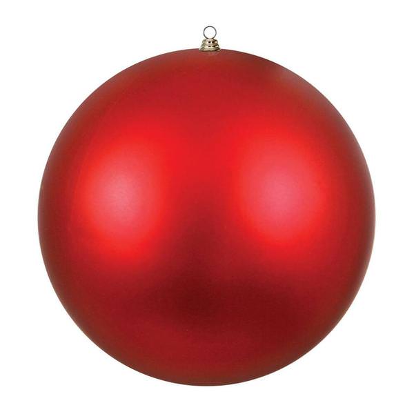 24" Red Candy Matte Ball Ornament