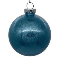 Vickerman 4" Baby Blue Glitter Ball Ornament (6 pack)