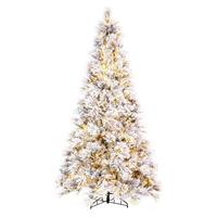 Vickerman 9' x 59" Artificial Flocked Atka Pine 1500 Color Changing LED Lights