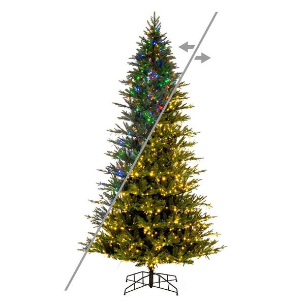 9' x 57" Artificial Kamas Fraiser Fir 1700 Color Changing Low Voltage 3MM LED Lights