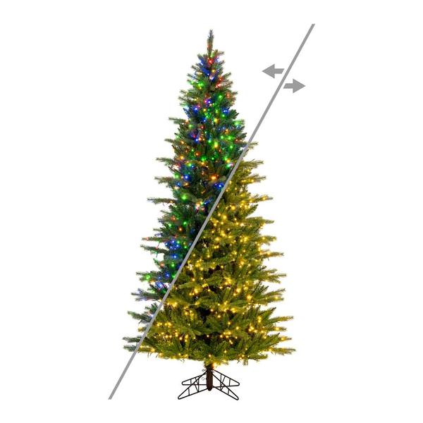 4.5' x 30" Artificial Balsam Spruce 450 Color Changing LED Lights