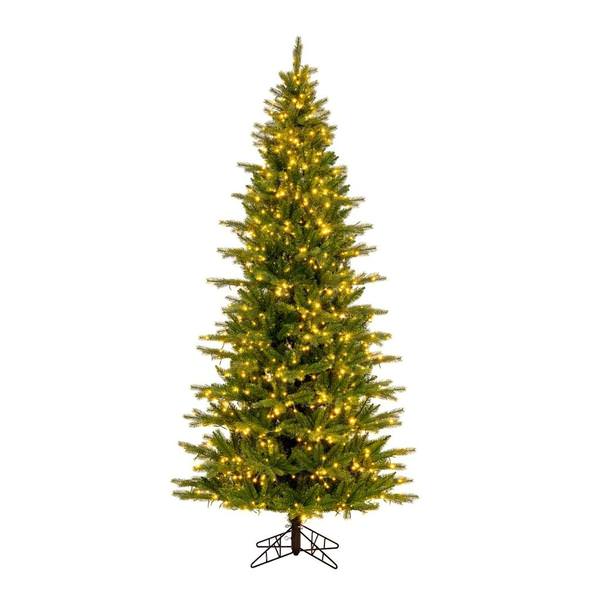6.5' x 40" Artificial Balsam Spruce 850 Color Changing LED Lights