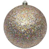 Vickerman 8" Multi-Color Sequin-Glitter Ball Ornament