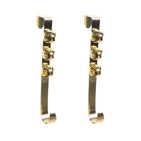 Vickerman 12" Gold Door Hanger with Bells (2 Pack)