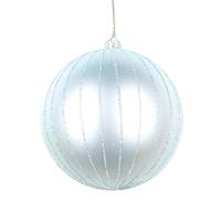 Vickerman 5" Frosty Mint Matte Glitter Ball Ornament (4 pack)