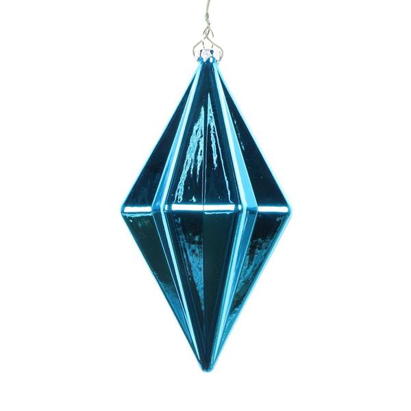 5.5" Turquoise Shiny Finial Ornament (4 pack)