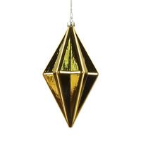 View 5.5" Olive Shiny Finial Ornament (4 pack)