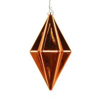 Vickerman 5.5" Burnished Orange Shiny Finial Ornament (4 pack)