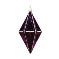Vickerman 5.5" Plum Shiny Finial Ornament (4 pack)