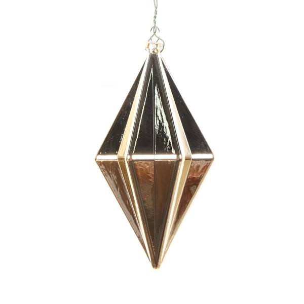 5.5" Champagne Shiny Finial Ornament (4 pack)