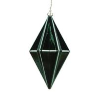 Vickerman 5.5" Midnight Green Shiny Finial Ornament (4 pack)