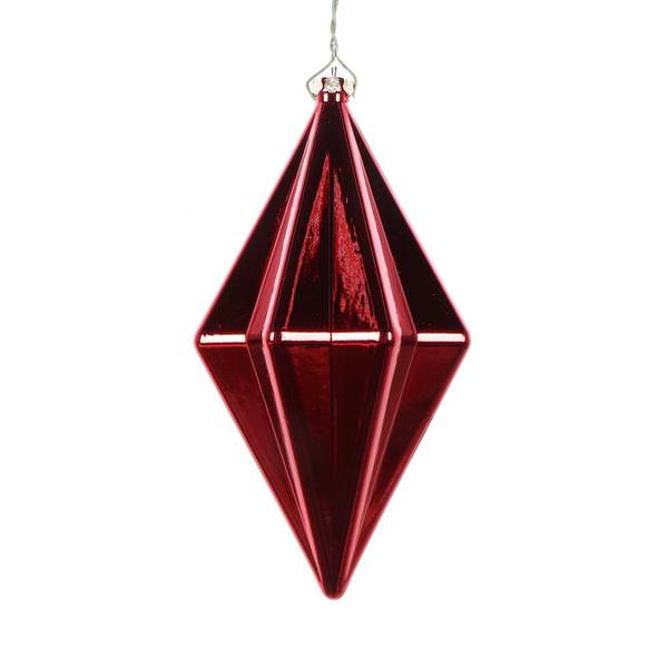 5.5" Red Matte Finial Ornament (4 pack)