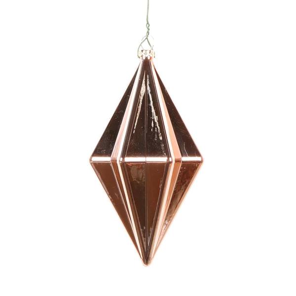 5.5" Rose Gold Matte Finial Ornament (4 pack)