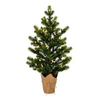 Vickerman 24" x 14" Bryson Spruce Christmas Tree with 35 Warm White LED Lights