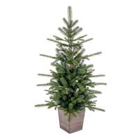Vickerman 4' x 30" Artificial Winston Spruce Potted Tree