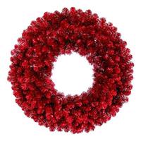 Vickerman 36" Artificial Deluxe Red Wreath 