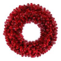 48" Artificial Deluxe Red Tinsel Fir Wreath 48" Artificial Deluxe Red Tinsel Fir Wreath
