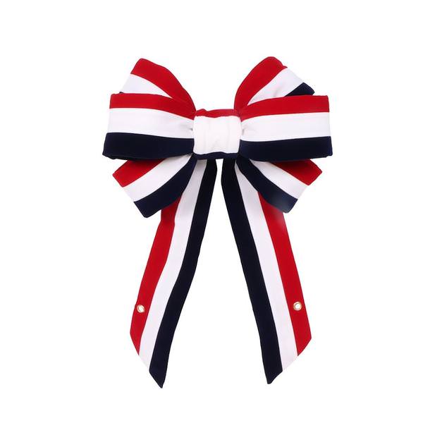 36" x 14" Red / White / Blue Velvet Bow