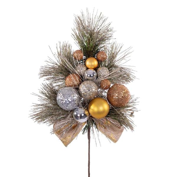 17" Copper/Gold Decorated Spray (2 pack)