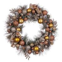 Vickerman 22" Copper/Gold Decorated Wreath