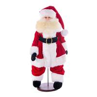 Vickerman 28" Red Velvet Light Complexion Santa Doll with Stand Santa
