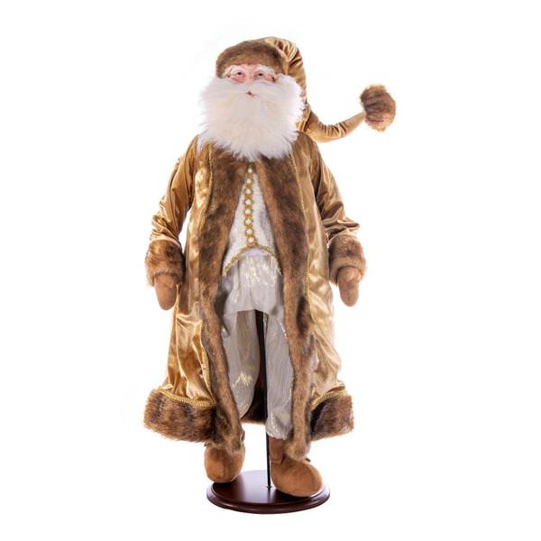 36" Mocha Velvet Light Complexion Santa Doll with Stand Santa