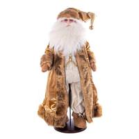 Vickerman 28" Mocha Velvet Dark Complexion Santa Doll with Stand Santa