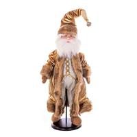 Vickerman 18" Mocha Velvet Santa Doll with Stand Santa