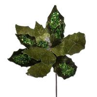 Vickerman 17" Red Poinsettia Stem 12" Flower (3 Pack)