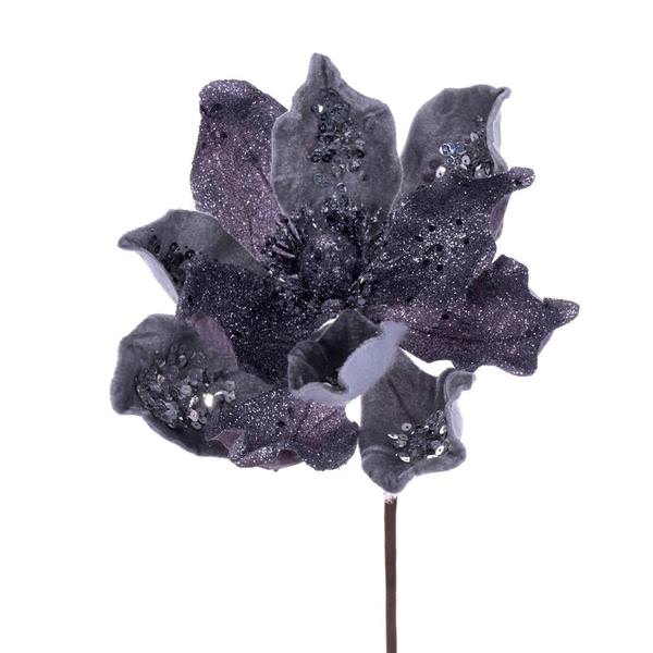 15" Pewter Deluxe Magnolia Stem (6 Pack)