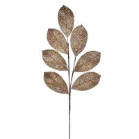 Vickerman 27" Gold Glitter Leaf Spray (4 pack)