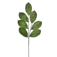 Vickerman 27" Lime Glitter Leaf Spray (4 pack)