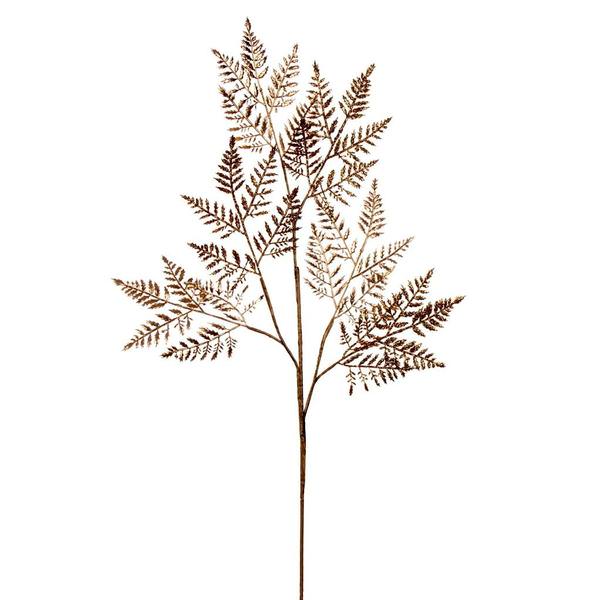 34" Gold Metallic Fern Spray (2 pack)