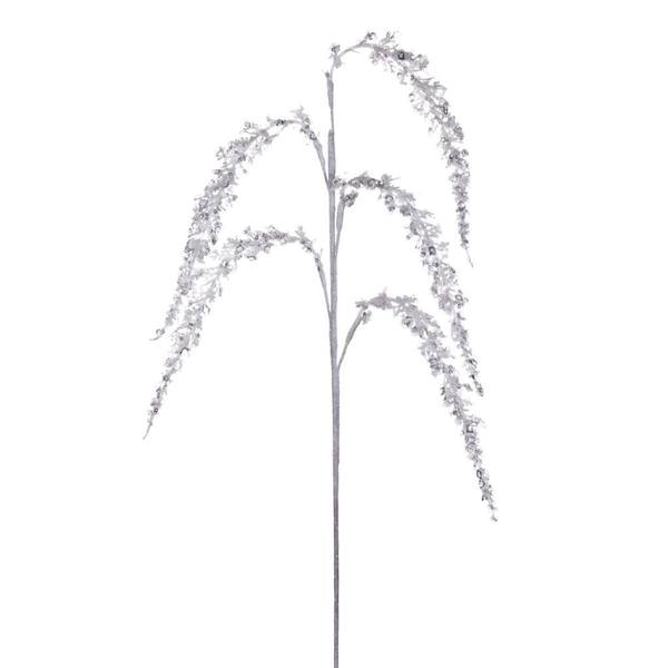 27" White Glitter Setaria Spray (3 pack)