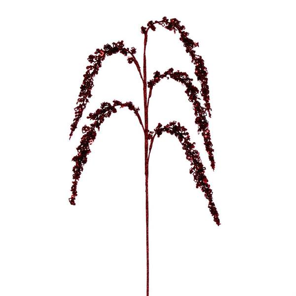 27" Red Glitter Setaria Spray (3 pack)