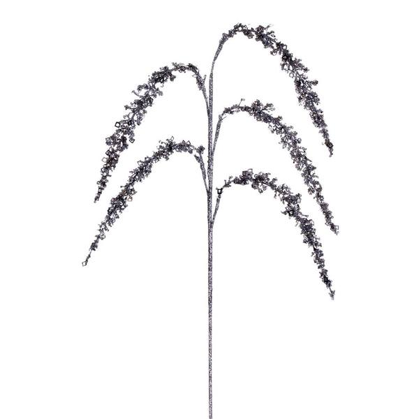27" Silver Glitter Setaria Spray (3 pack)